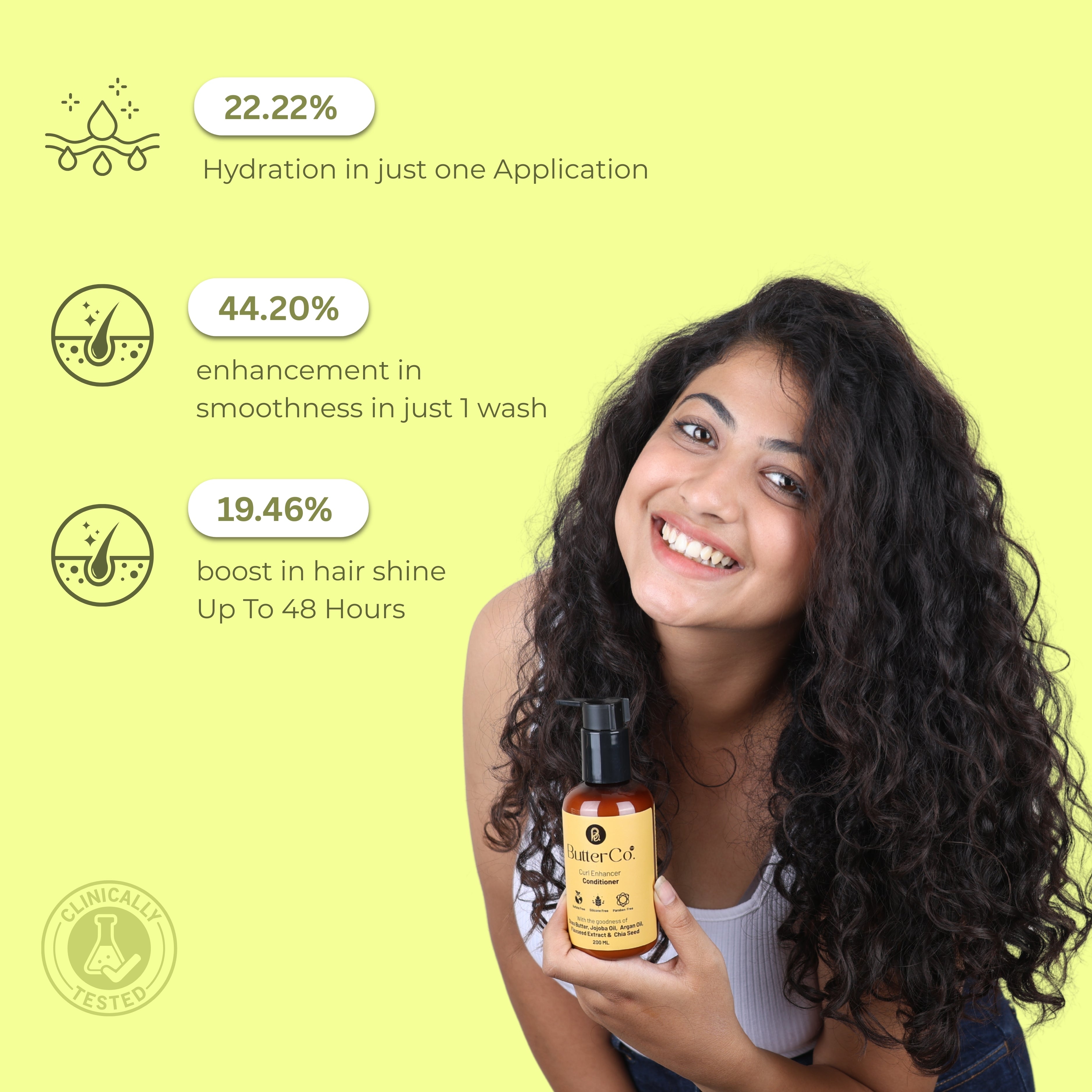 ButterCo. Curl enhancer conditioner for curly wavy dry frizzy & dull hair